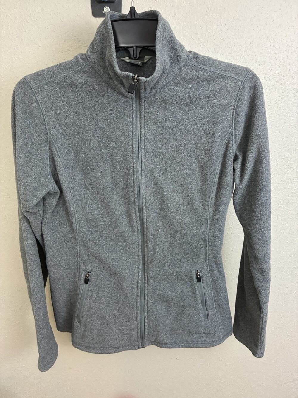 Eddie Bauer - Gray - Women's size XS- Outdoor Sweatshirt Hoodie -Full Zip